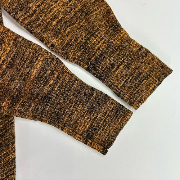 Logo by Lori Goldstein Sweater Women’s Small Orange Cotton Cashmere V Neck Top - Picture 8 of 9